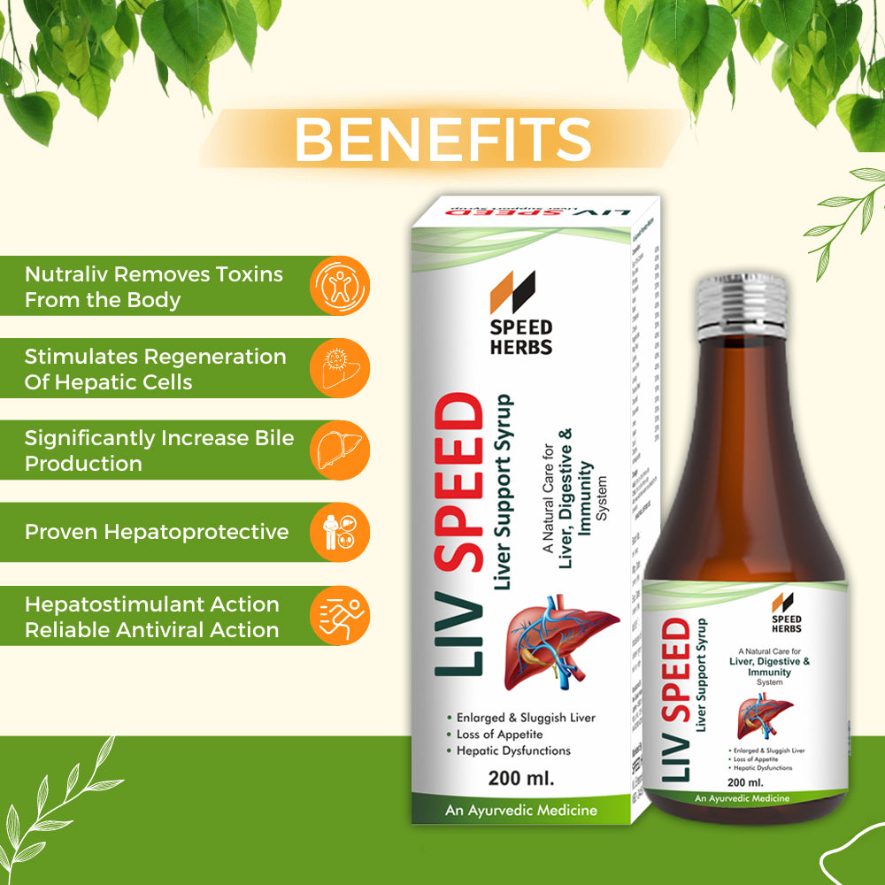 Liv Speed Ayurvedic Liver Syrup | Herbal Liver Tonic from Speed Herbs