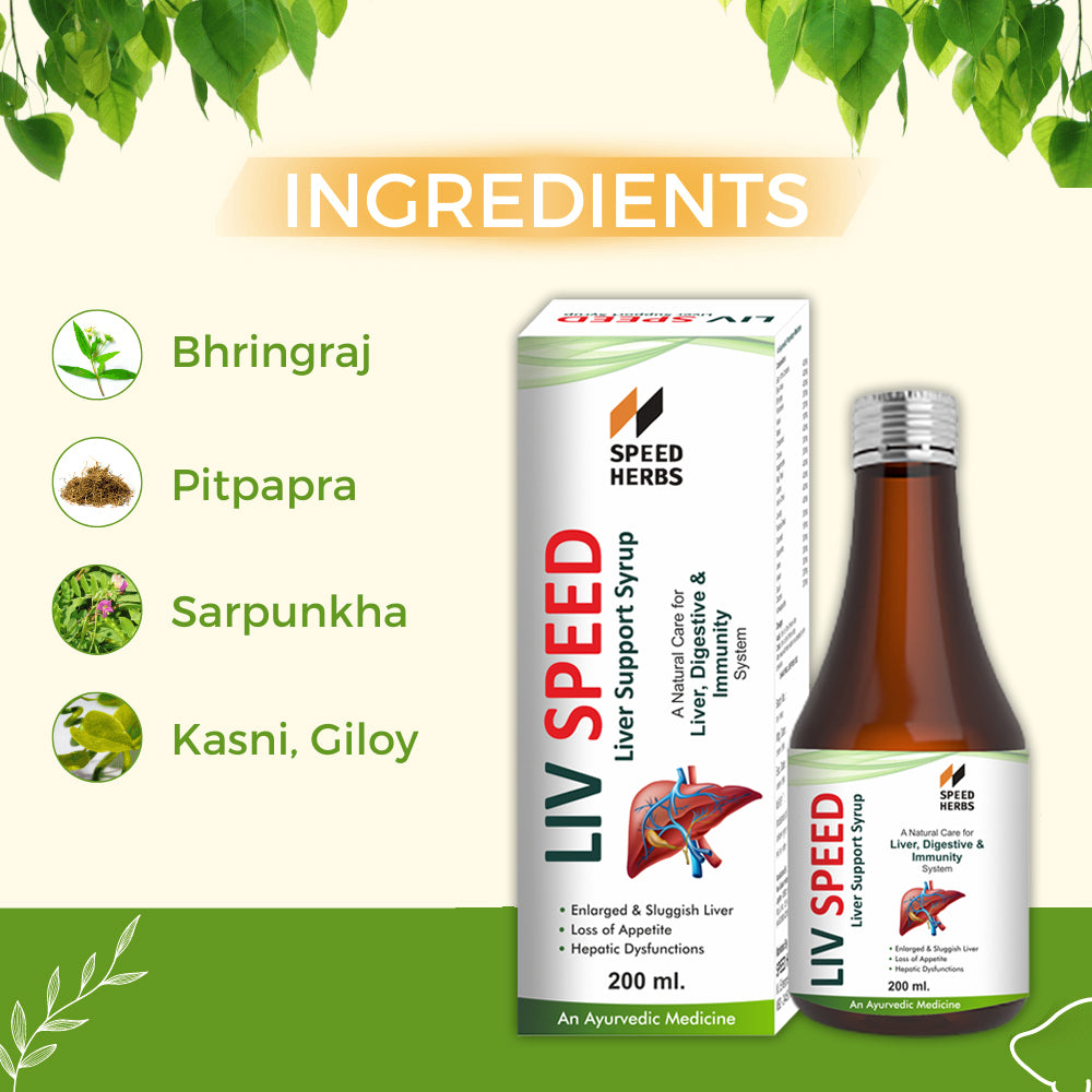 Liv Speed Ayurvedic Liver Syrup | Herbal Liver Tonic from Speed Herbs